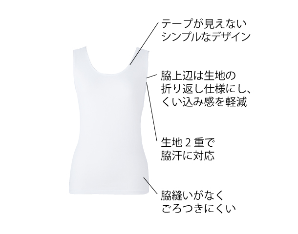 エアスルーインナー（ノースリーブ）